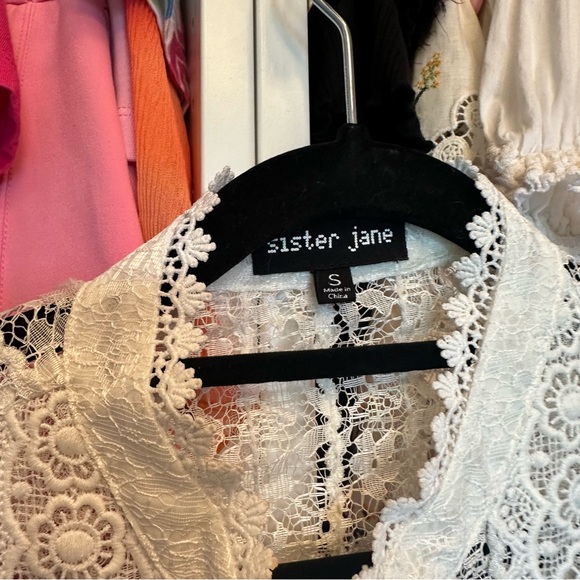 Sister Jane lace button up blouse size s - Picture 3 of 6
